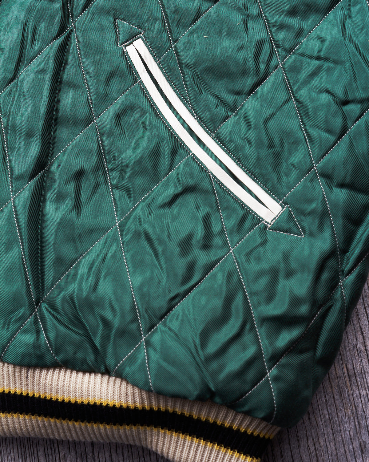 Tailor Toyo Souvenir "Sukajan" Velveteen Jacket Polar Bear x Alaska Map
