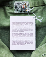 Tender 452 Bridge Pocket Square Tail Shirt Chlorophyll Dyed Indigo Cotton Belisha Stripe