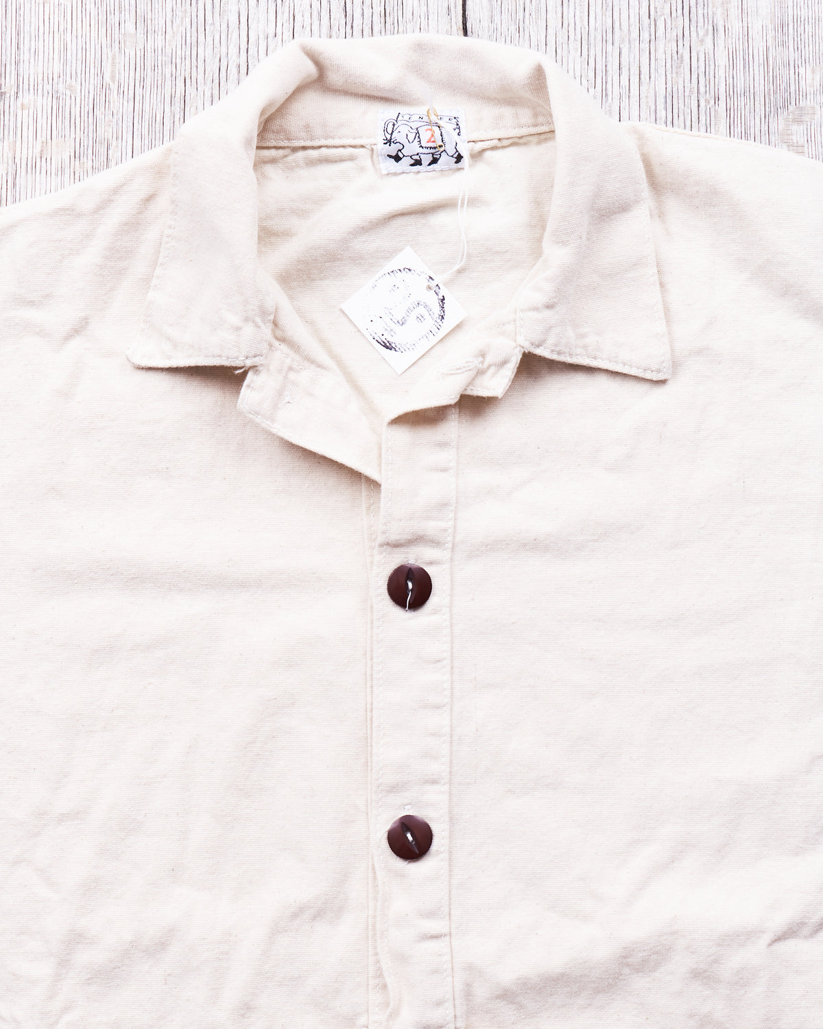 Tender 452 Bridge Pocket Square Tail Shirt Rinsed Cotton Casement
