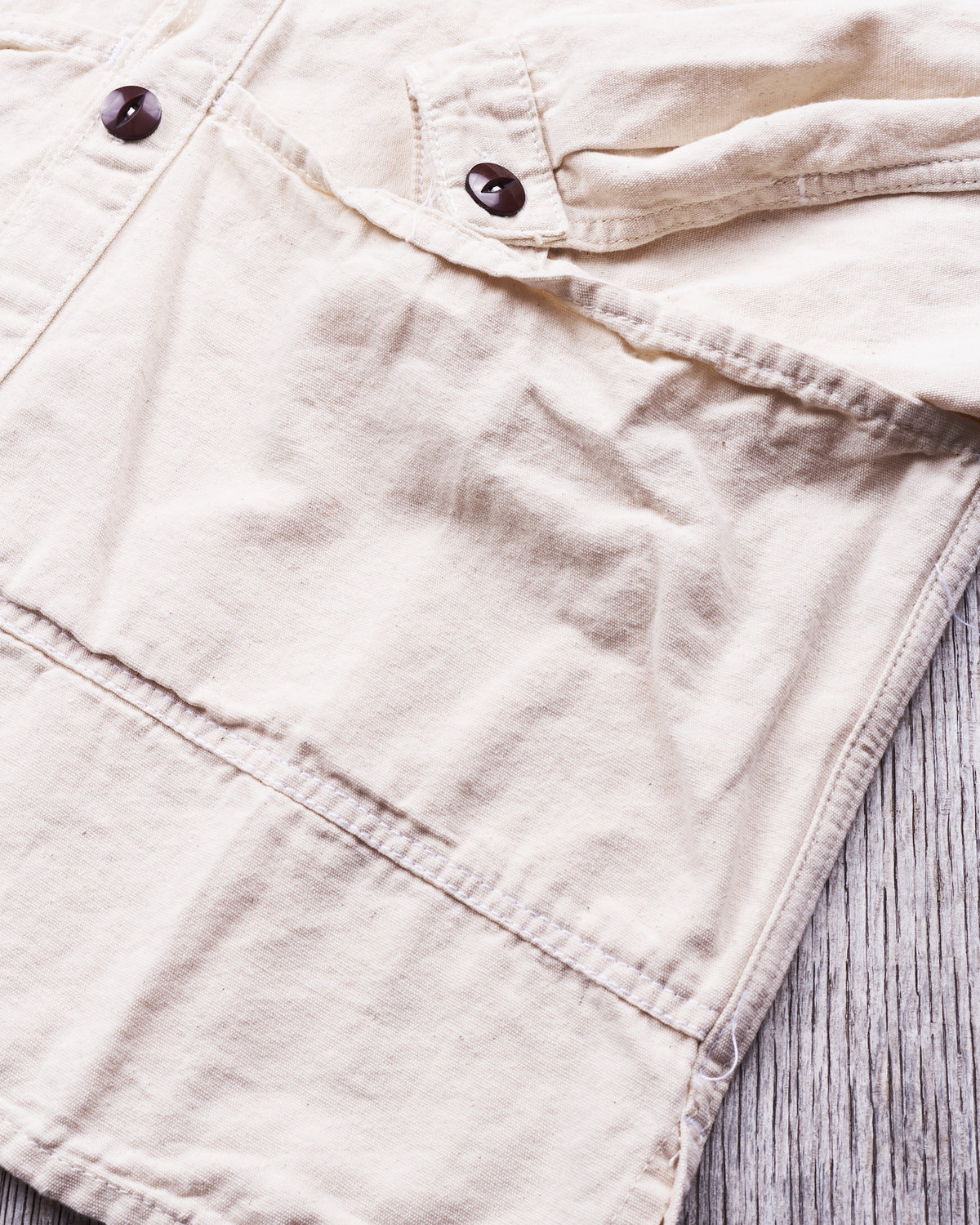 Tender 452 Bridge Pocket Square Tail Shirt Rinsed Cotton Casement