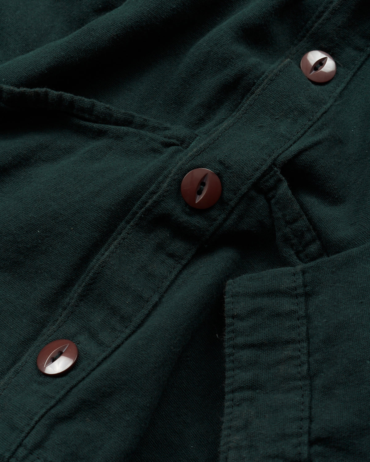 Tender 452 Bridge Pocket Square Tail Shirt Hadal Green