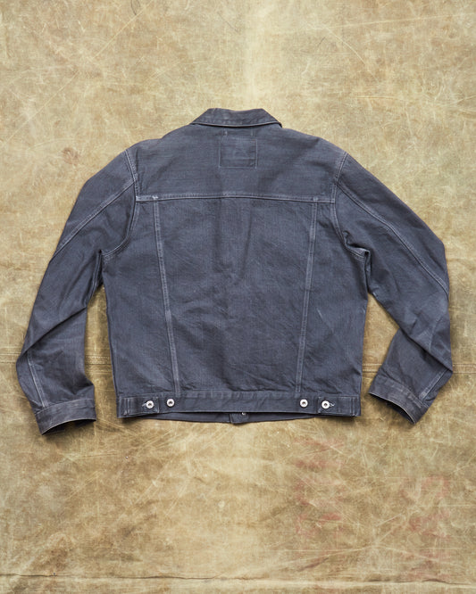 Second Hand Indigofera Banks Jeans Jacket Powderville Gray Size L