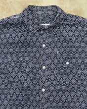 Second Hand 3sixteen Indigo Asanoha Pattern Shirt Size M