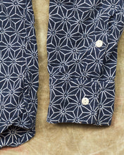 Second Hand 3sixteen Indigo Asanoha Pattern Shirt Size M