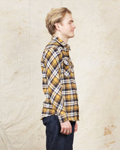 Indigofera Bryson Flannel Check Shirt Black / Beige / Gold