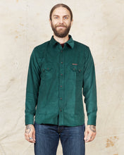 Indigofera Dollard Shirt Cotton Green Corduroy