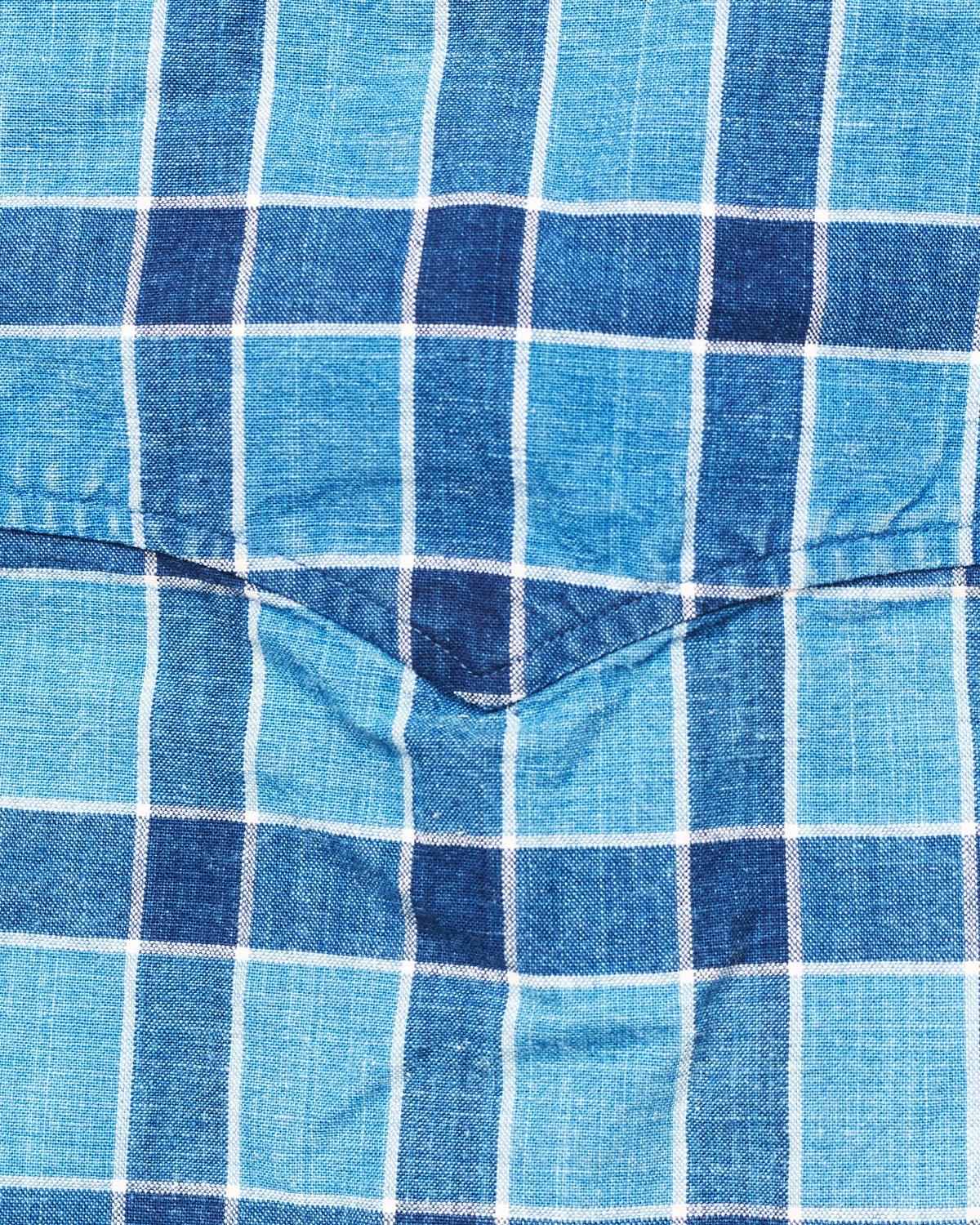 Second Hand Levi's Vintage Clothing Indigo Dyed Checked Shirt Size M