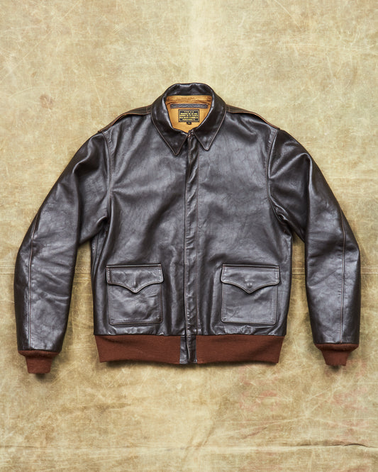 Second Hand Real McCoy's Mfg. Co. Type A-2 (Model 220) Seal Brown Size 44