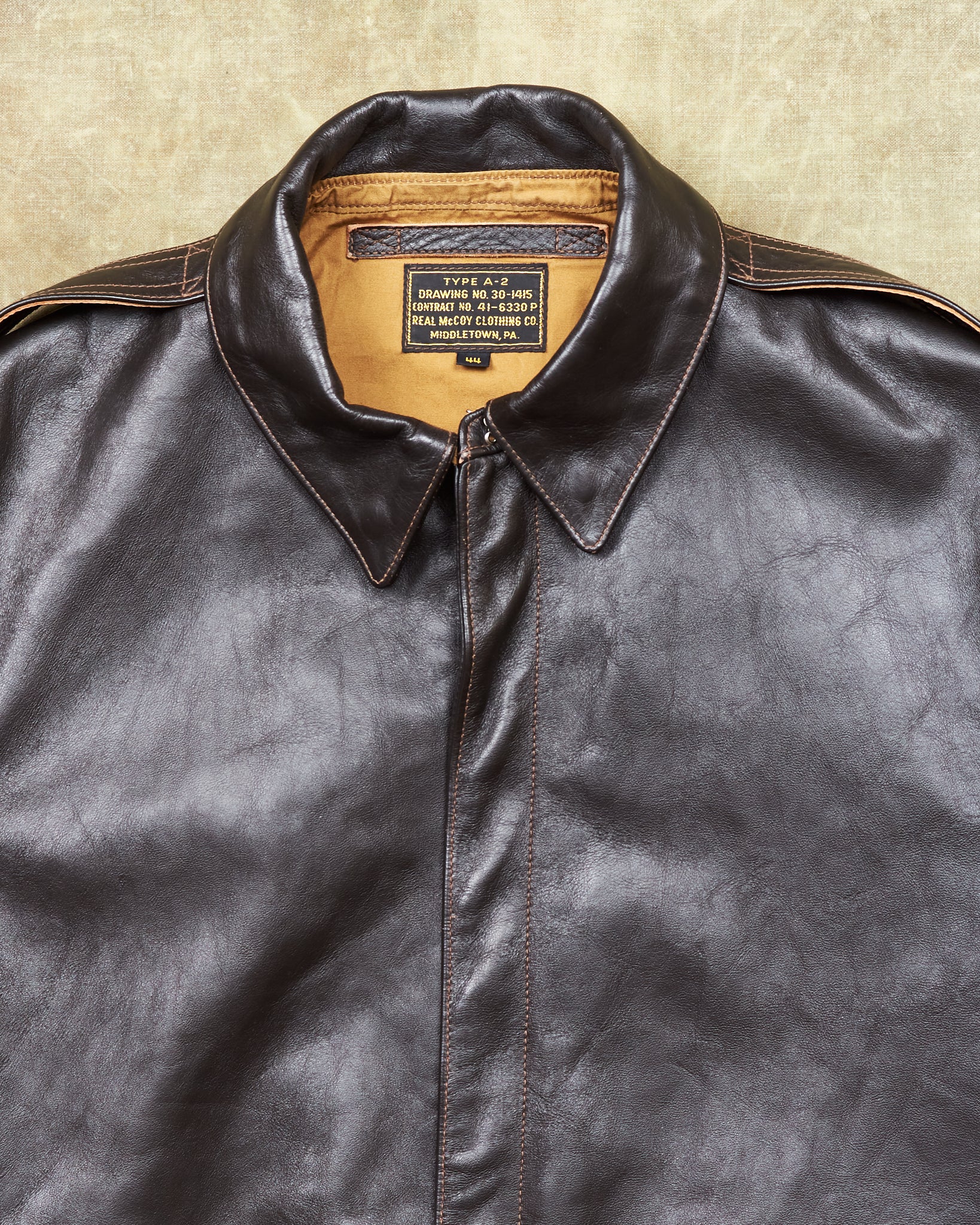 Second Hand Real McCoy's Mfg. Co. Type A-2 (Model 220) Seal Brown