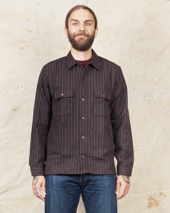 Indigofera Webster Shirt Brown / White