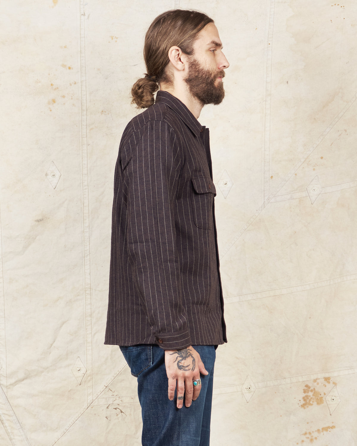 Indigofera Webster Shirt Brown / White