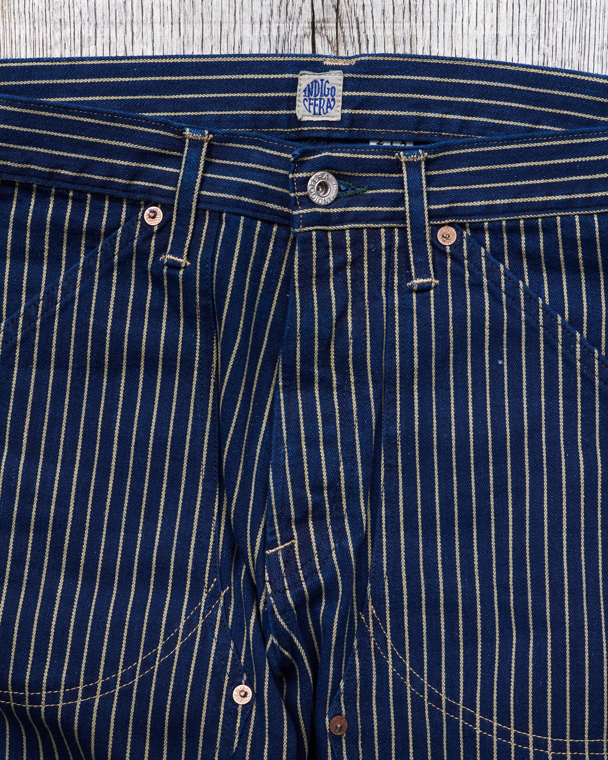 Indigofera Wendell Pants Single Stripe Rinsed