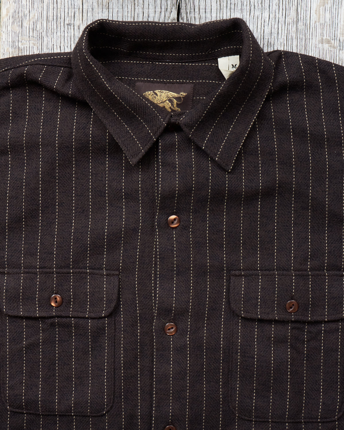 Indigofera Webster Shirt Brown / White