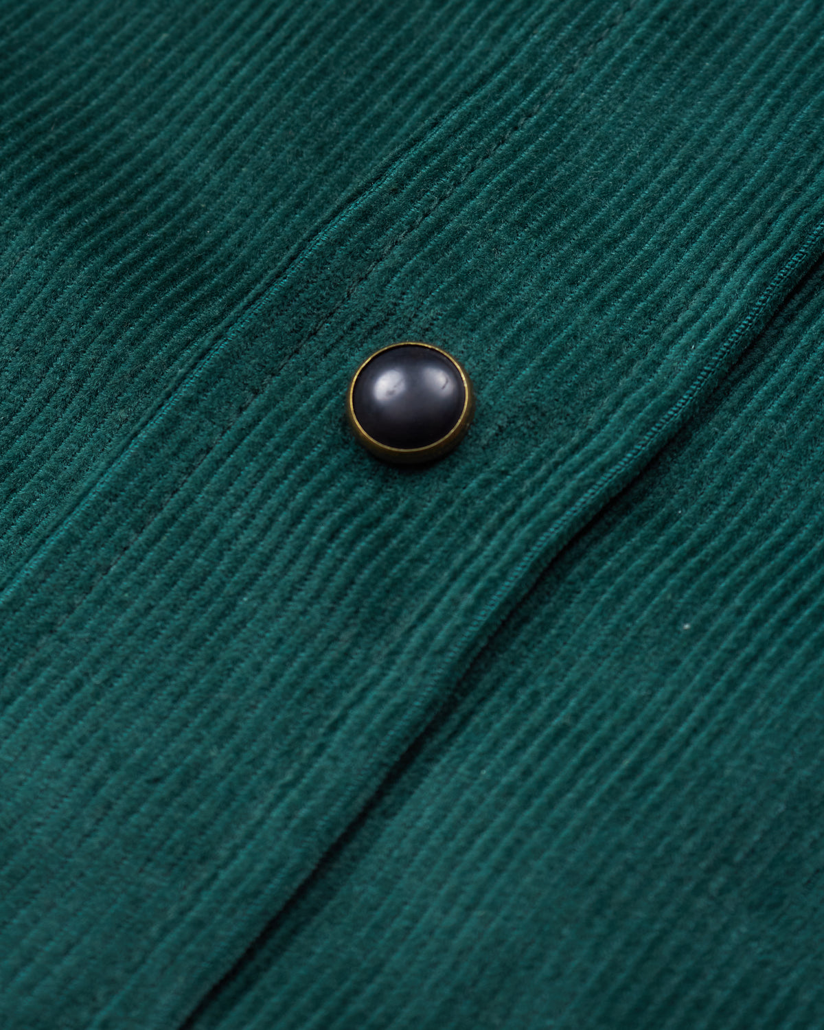 Indigofera Dollard Shirt Cotton Green Corduroy