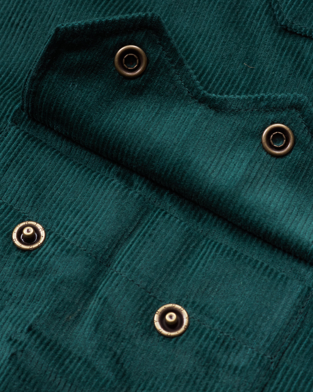 Indigofera Dollard Shirt Cotton Green Corduroy