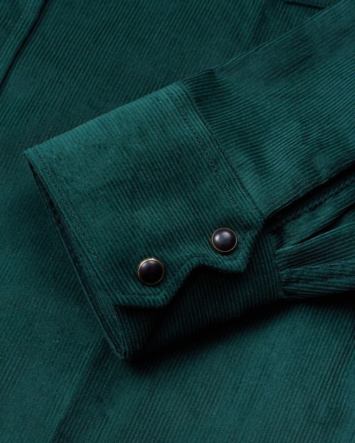 Indigofera Dollard Shirt Cotton Green Corduroy