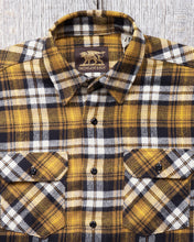 Indigofera Bryson Flannel Check Shirt Black / Beige / Gold