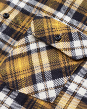 Indigofera Bryson Flannel Check Shirt Black / Beige / Gold