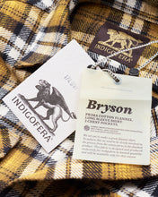 Indigofera Bryson Flannel Check Shirt Black / Beige / Gold