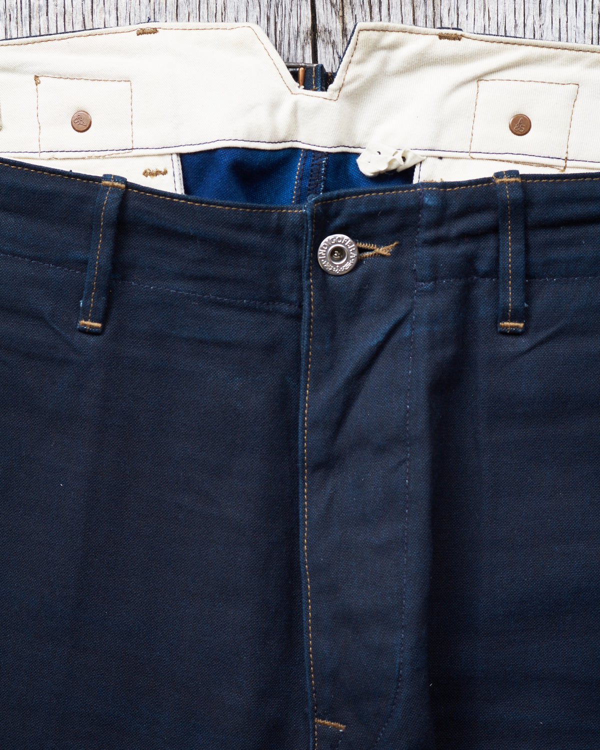Second Hand Indigofera Heyes Indigo Selvage Duck W 36