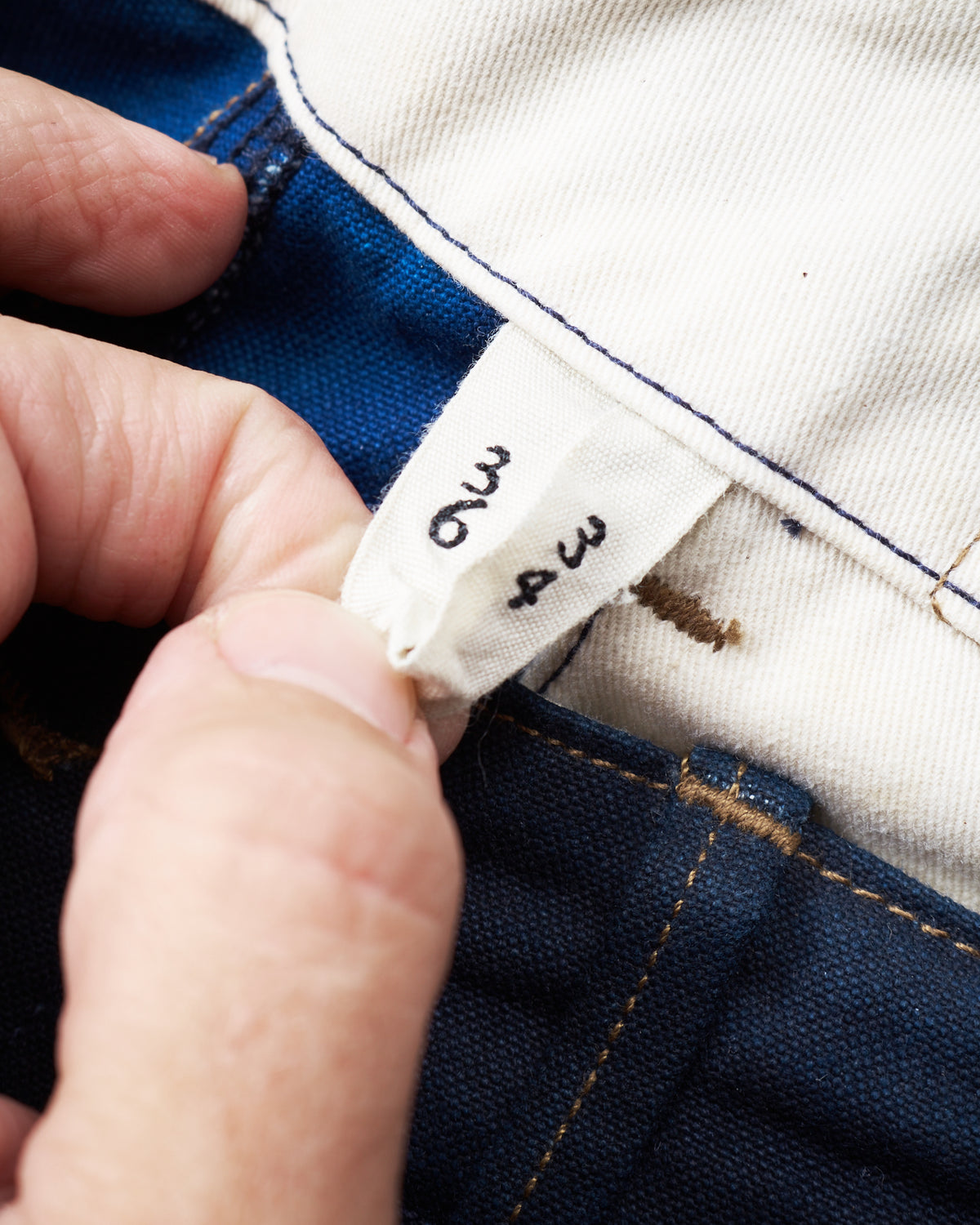 Second Hand Indigofera Heyes Indigo Selvage Duck W 36