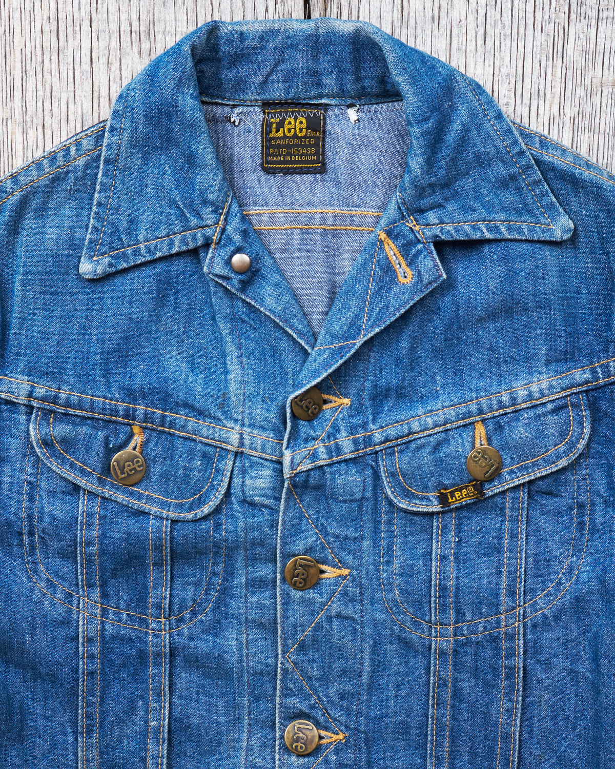Vintage Lee 101j Denim Patched Toddler Jacket