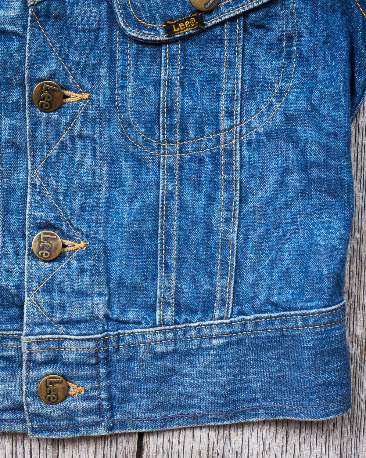 Vintage Lee 101j Denim Patched Toddler Jacket
