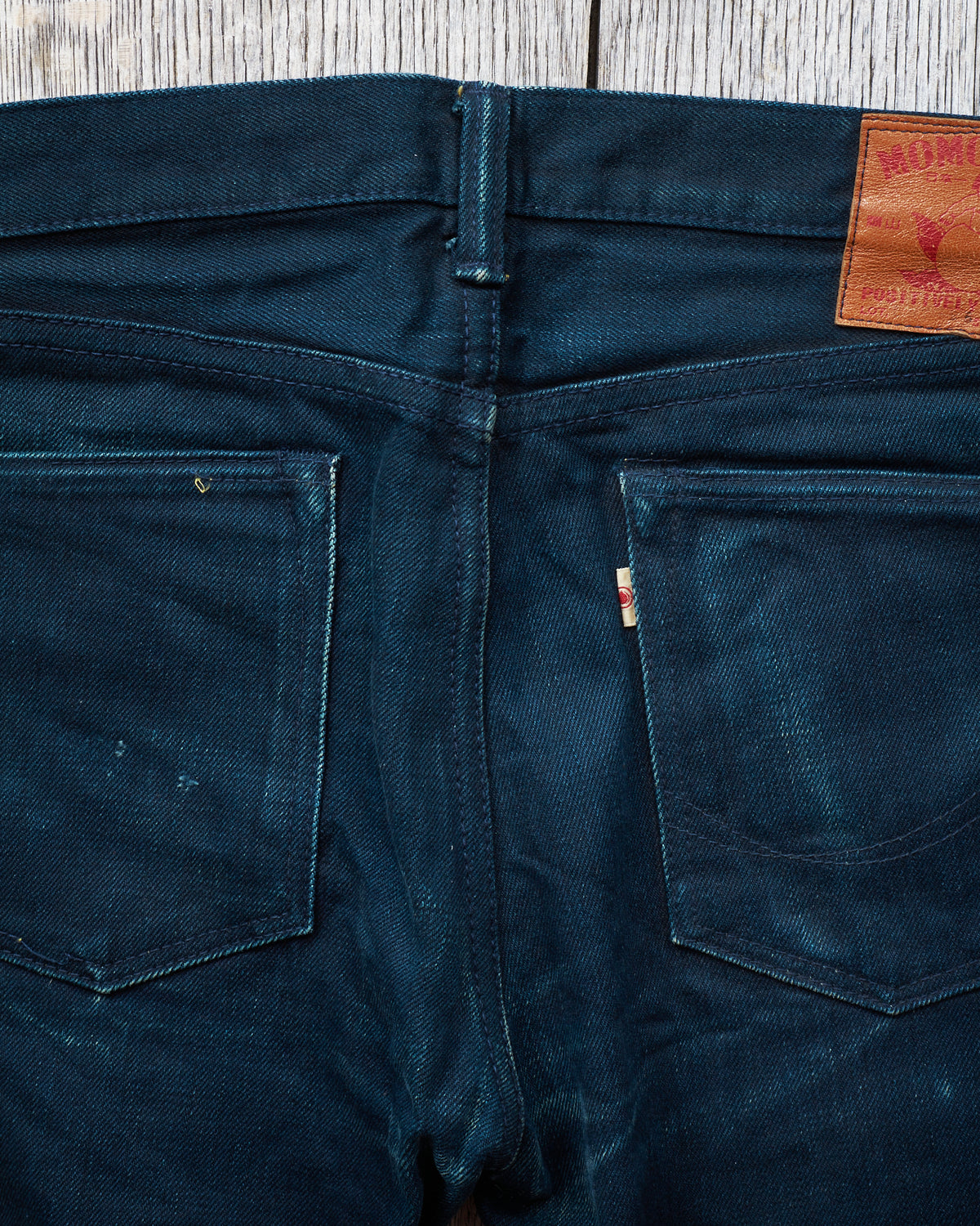 Second Hand Momotaro Deep Dark Blue Slim Straight Cotton Denim W32