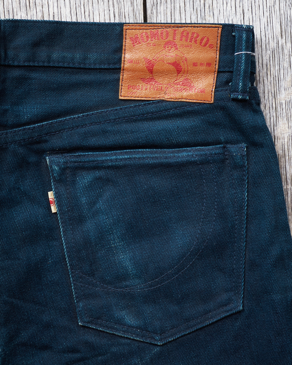 Second Hand Momotaro Deep Dark Blue Slim Straight Cotton Denim W32