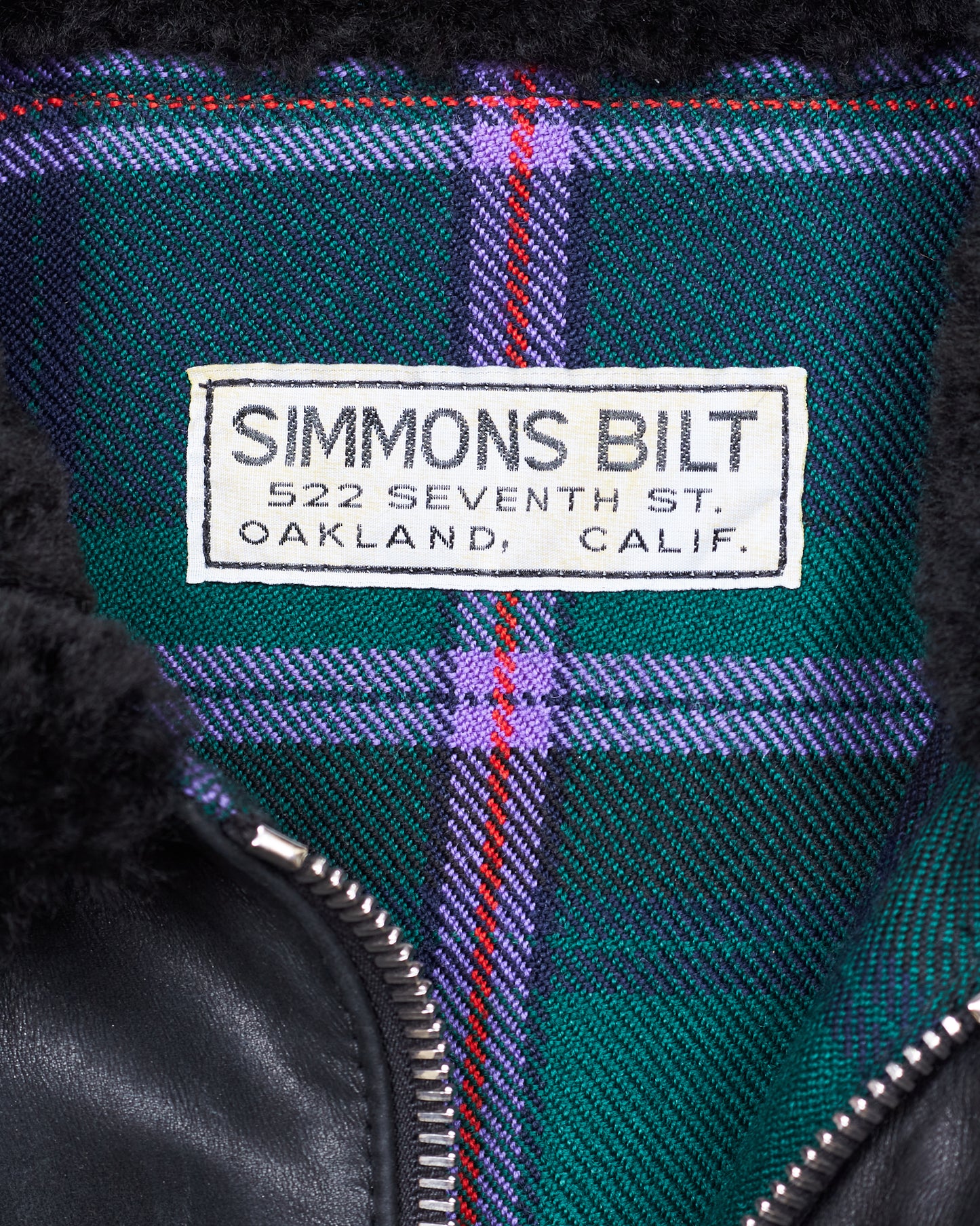 Second Hand Simmons Bilt Goodwin Horsehide Leather Jacket Size 42