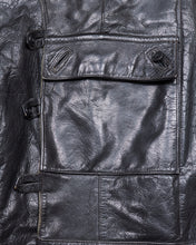Vintage Swedish Army Dispatch Riders Leather Jacket "Ordonnansjacka" Size 52