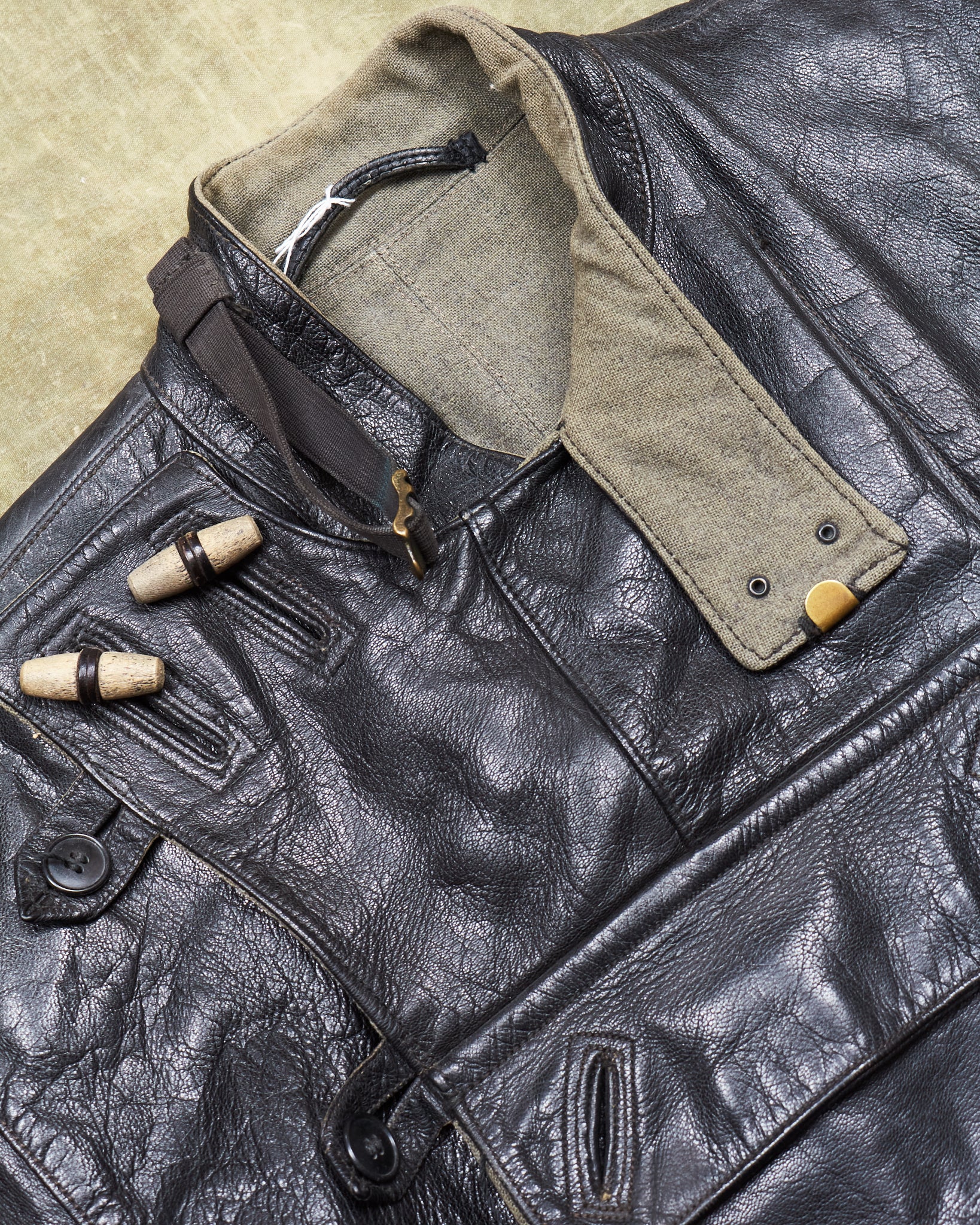 Vintage Swedish Army Dispatch Riders Leather Jacket