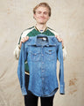 Vintage 70's Wrangler Sanforized Denim Shirt Womens XS