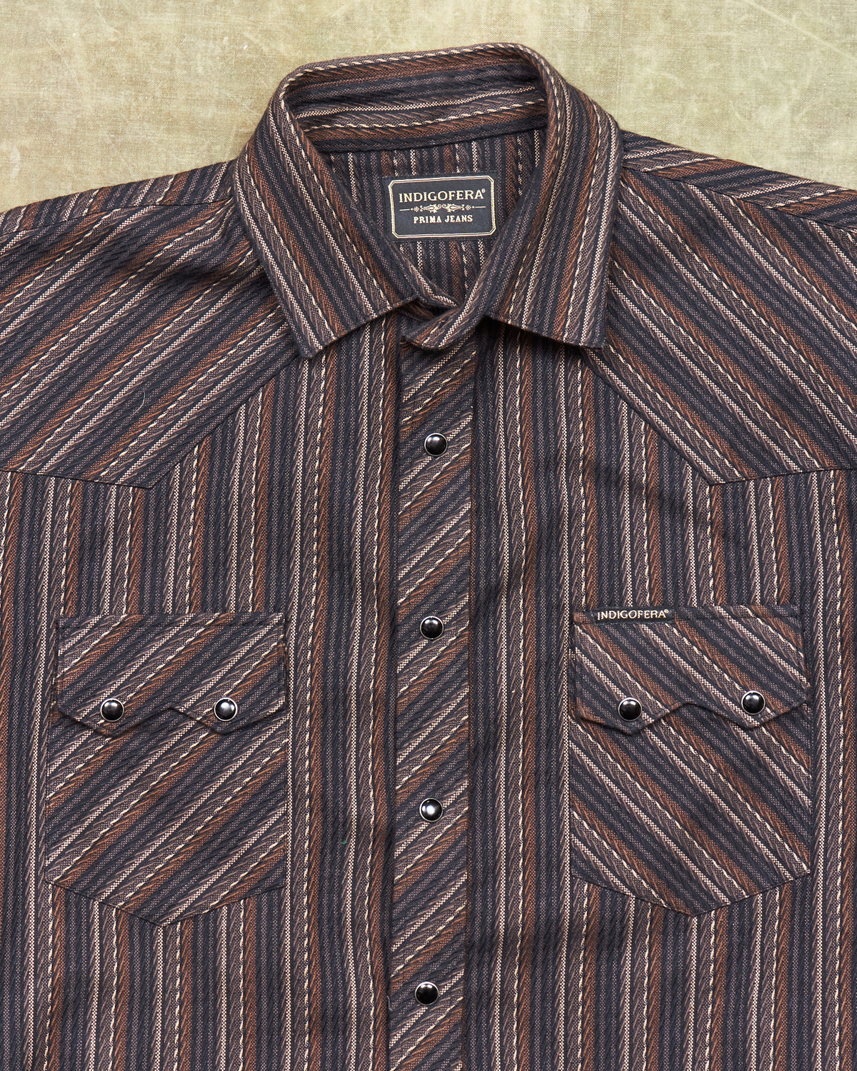 Second Hand Indigofera Dollard Western Shirt Size M