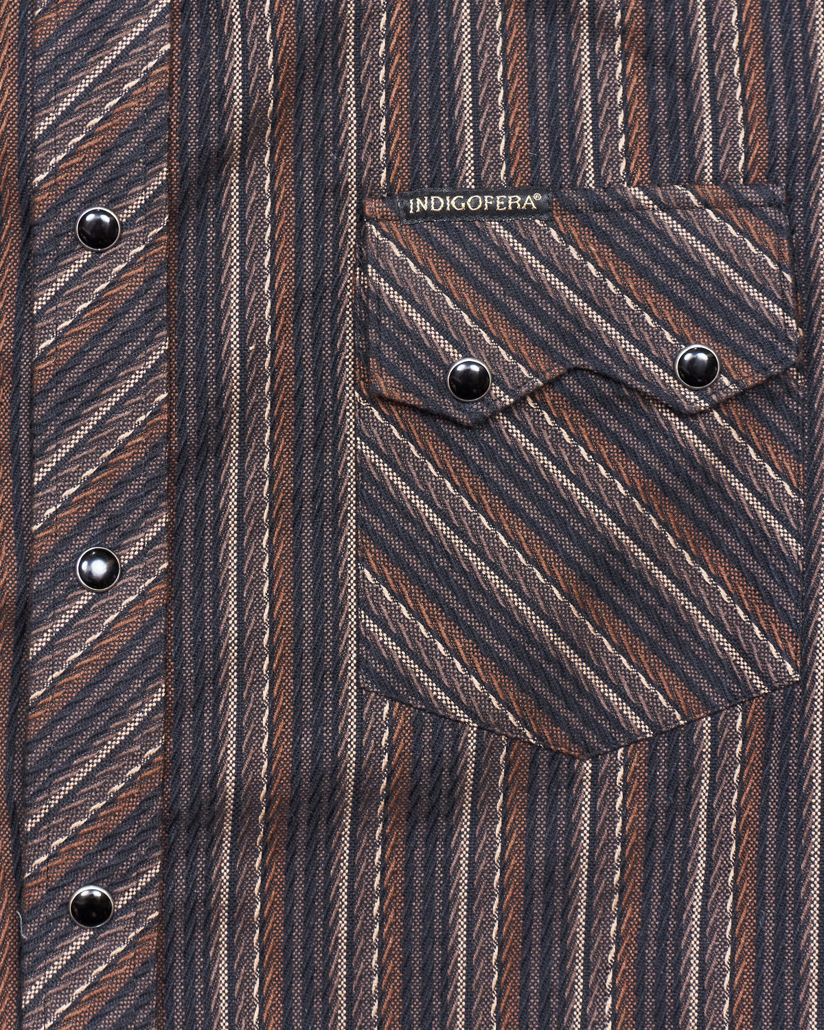 Second Hand Indigofera Dollard Western Shirt Size M