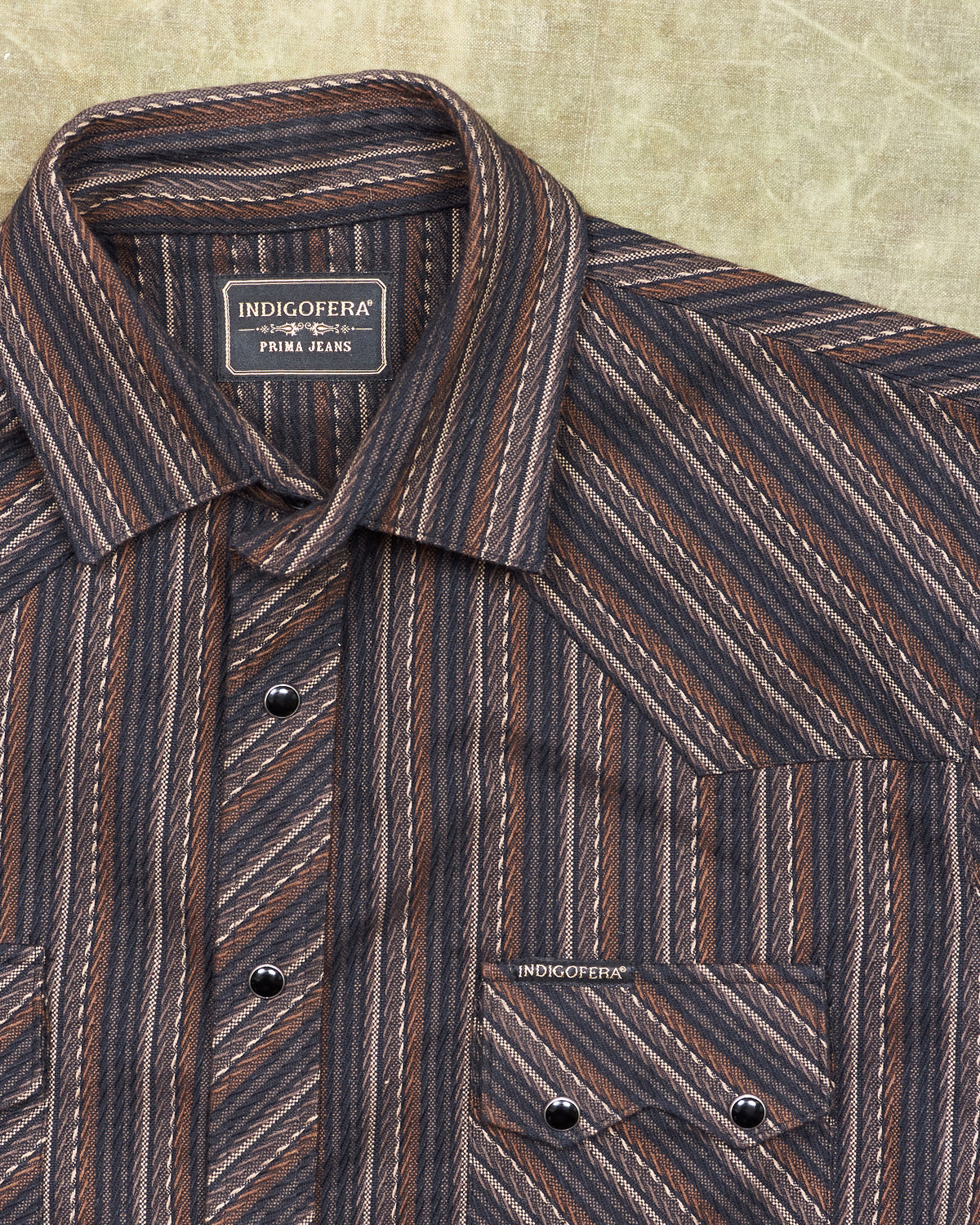 Second Hand Indigofera Dollard Western Shirt Size M