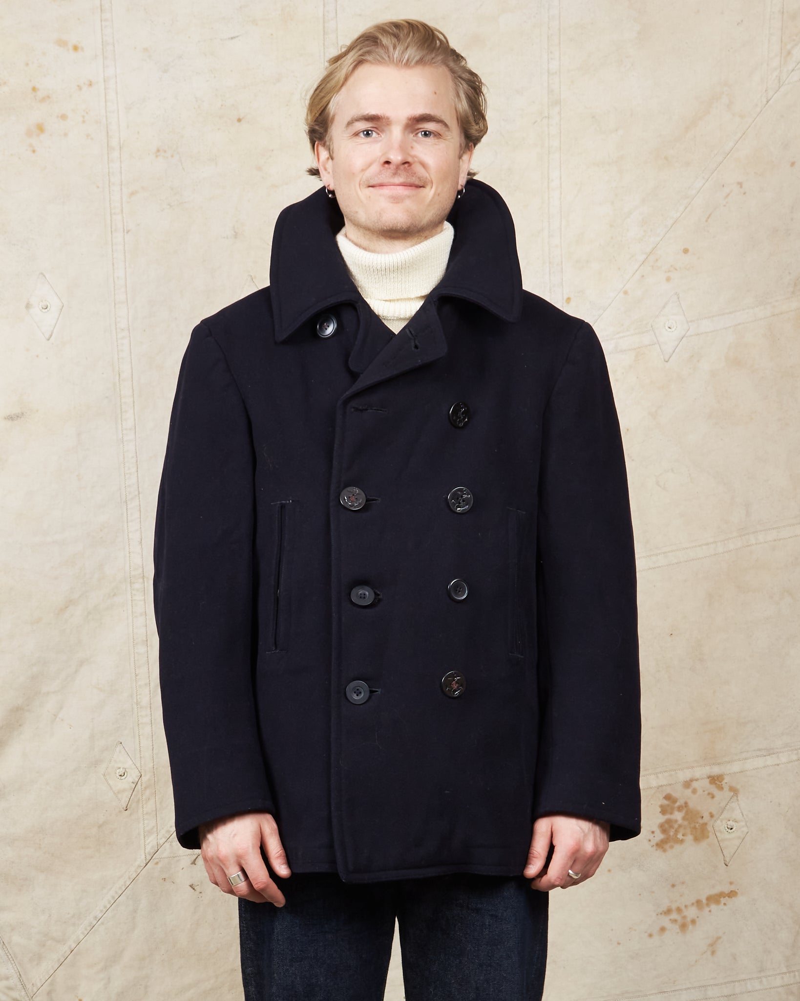 Vintage Original 40/50s WWll USN Wool Pea Coat – Second Sunrise