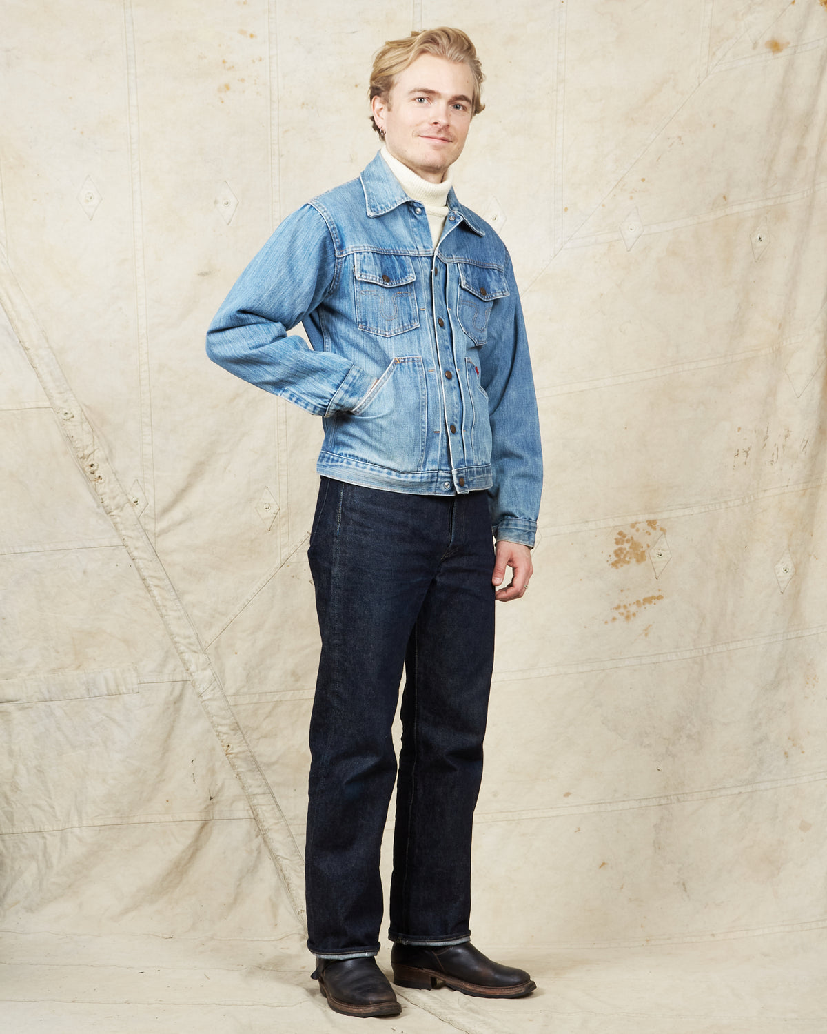 Vintage Big Smith 60's Buckaroo Sanforized Denim Jacket Size 40