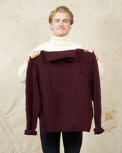 Second Hand Levi's Vintage Clothing Cable Knit Shawl Collar Sweater Size M