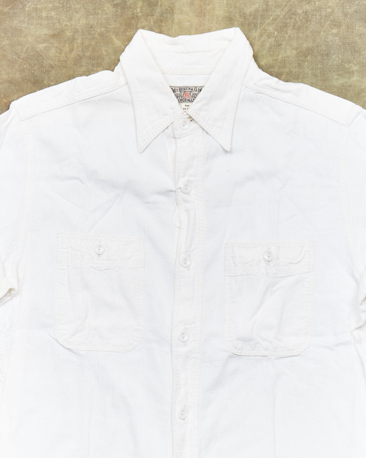 Second Hand Buzz Rickson's US White Chambray Shirt White Size S