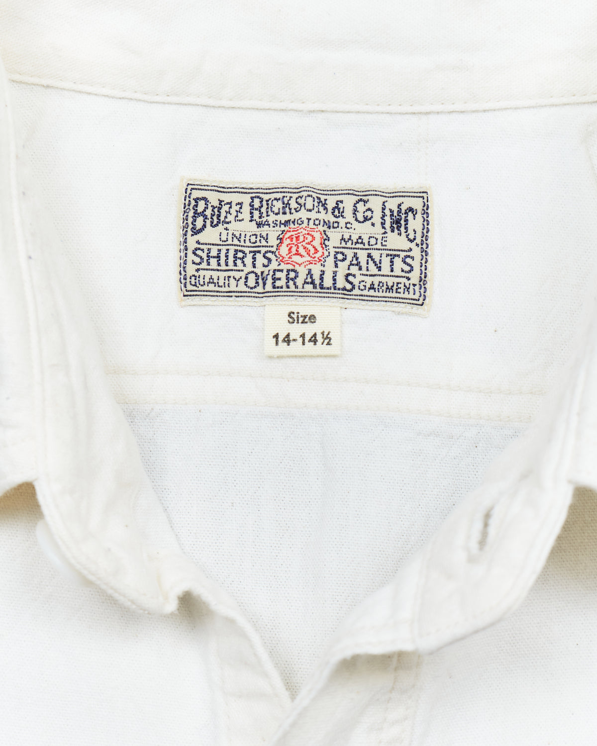 Second Hand Buzz Rickson's US White Chambray Shirt White Size S