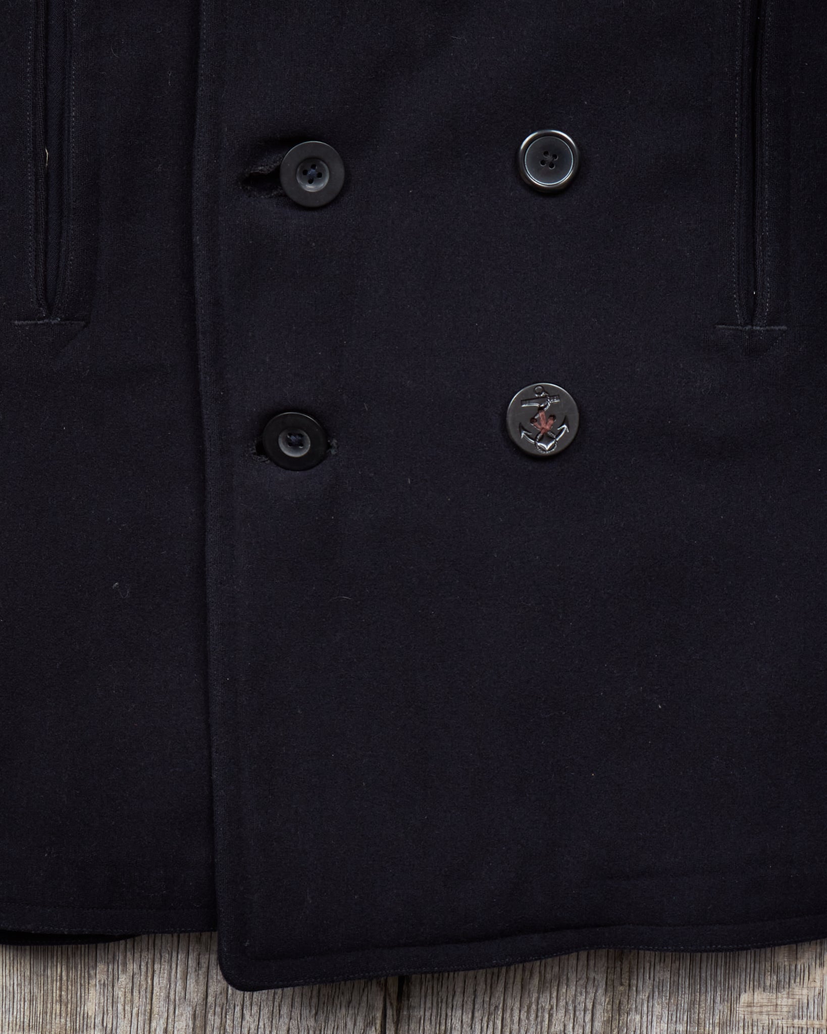 Vintage Original 40/50s WWll USN Wool Pea Coat – Second Sunrise