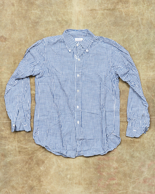 Second Hand Warehouse & Co Long Sleeve Button Down Shirt Gingham Check Size 36