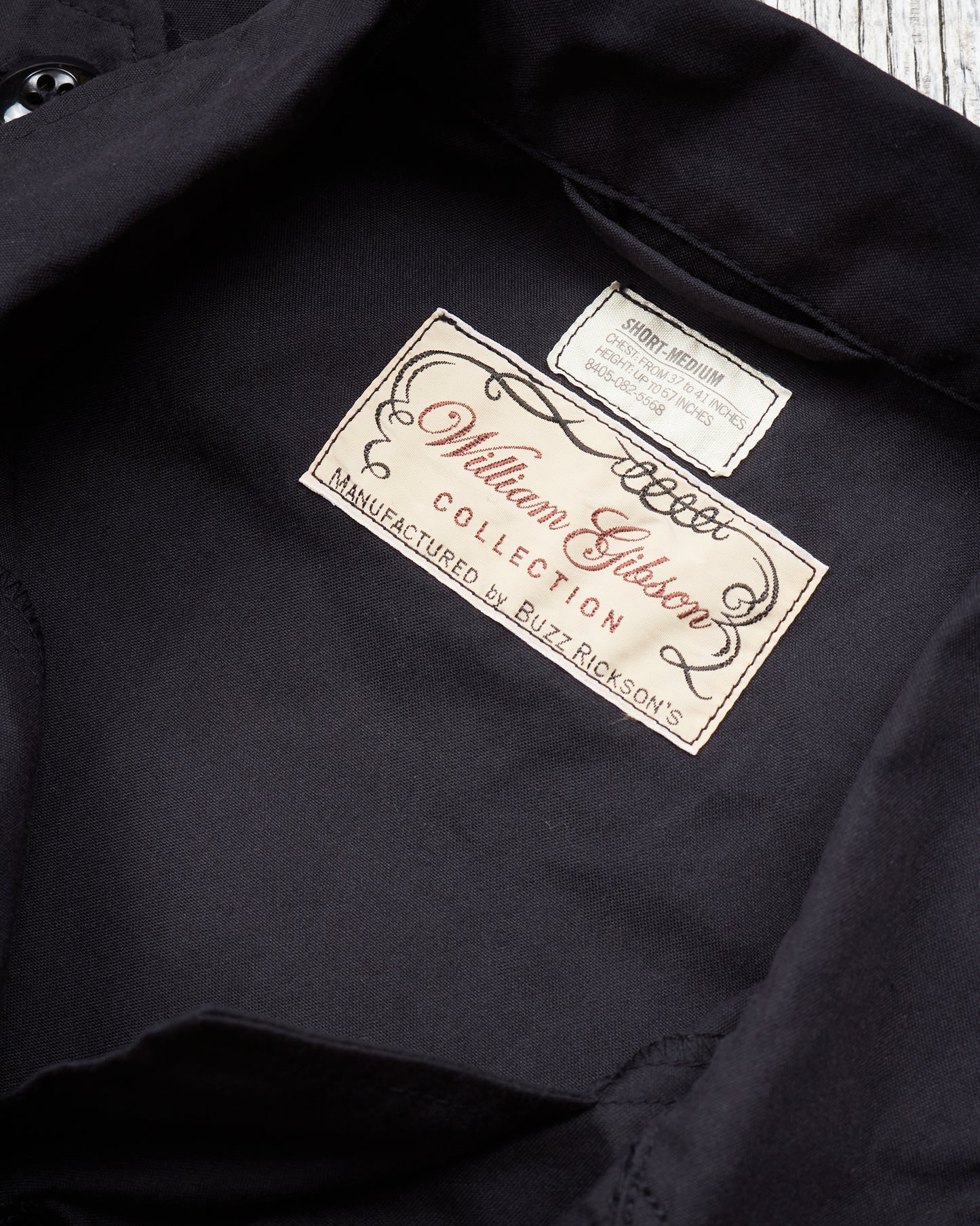 Buzz Rickson's William Gibson US Army Black Tropical Jacket