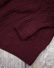 Second Hand Levi's Vintage Clothing Cable Knit Shawl Collar Sweater Size M
