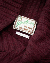 Second Hand Levi's Vintage Clothing Cable Knit Shawl Collar Sweater Size M