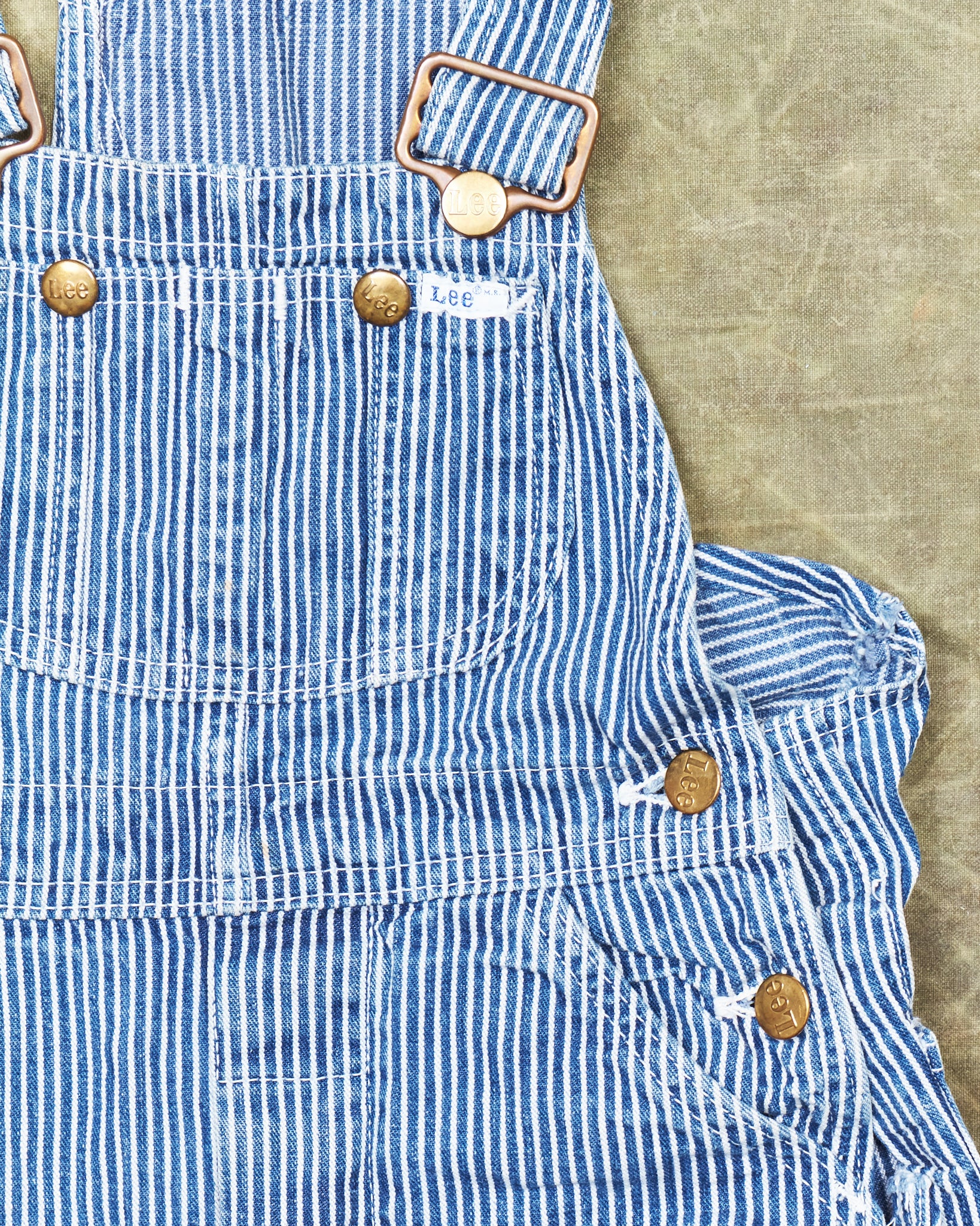 パンツ LEE / 70's denim hickory overall 70年代 リー ジーパン ジーンズ アメリカ製 ストライプ つなぎ