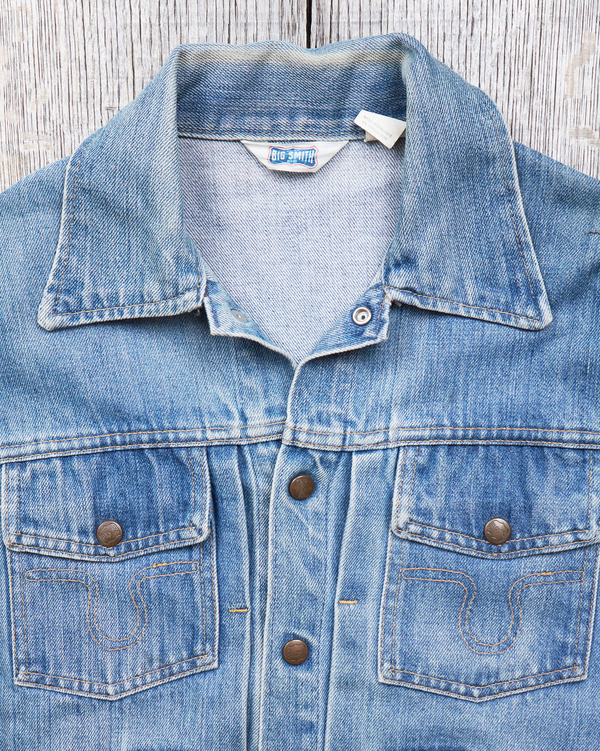 Vintage Big Smith 60's Buckaroo Sanforized Denim Jacket Size 40