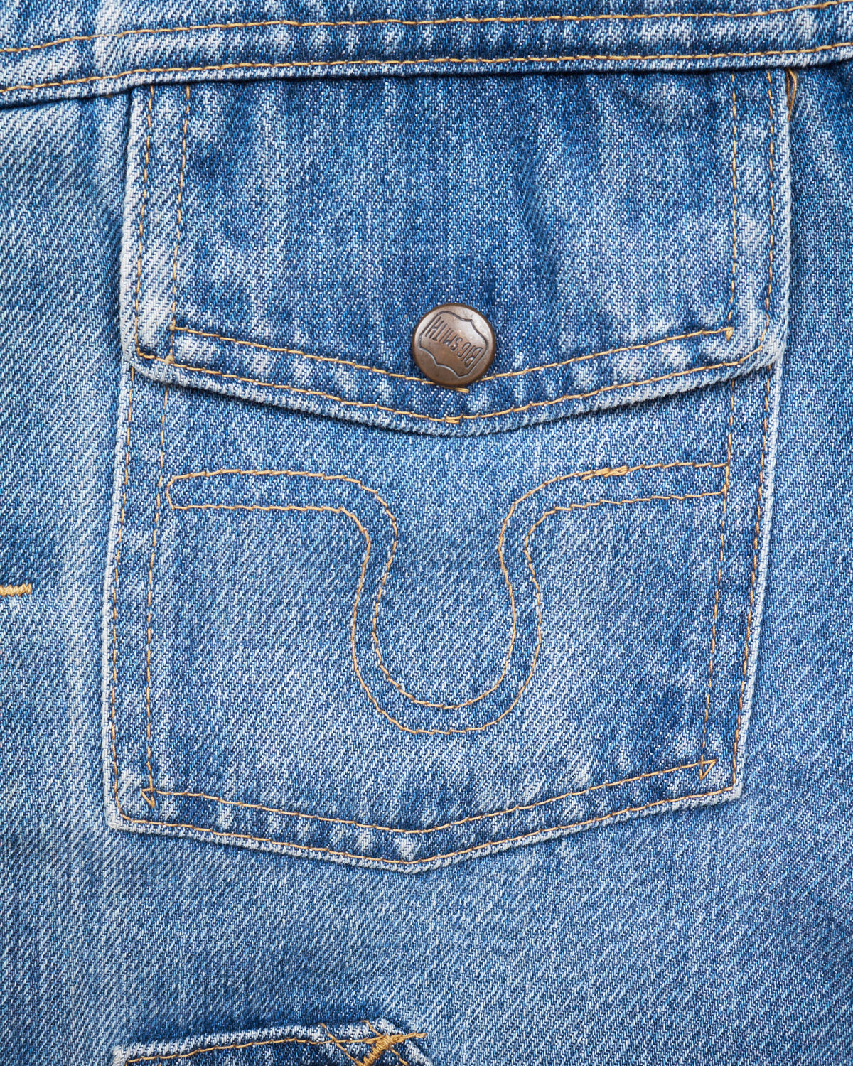 Vintage Big Smith 60's Buckaroo Sanforized Denim Jacket Size 40