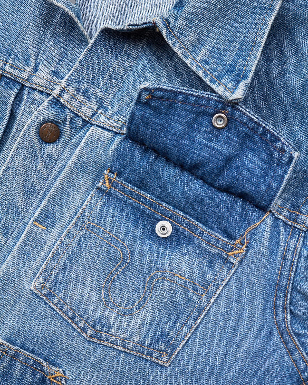 Vintage Big Smith 60's Buckaroo Sanforized Denim Jacket Size 40